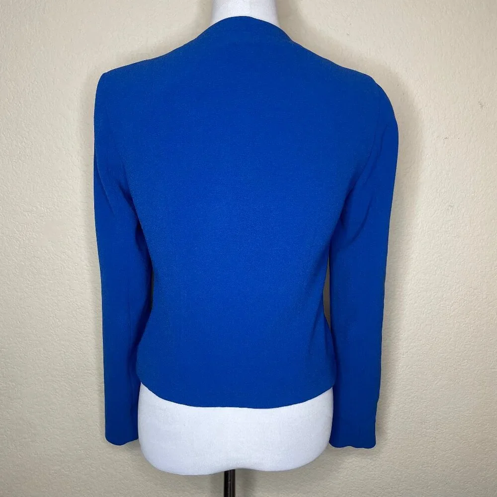 Forever 21 Royal Blue Studded Shoulder Open Front Blazer Small